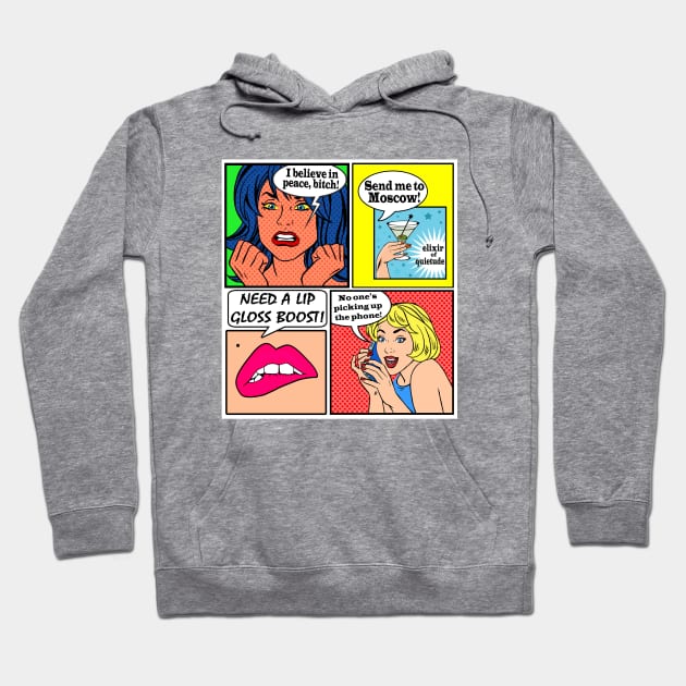 UNREPENTANT POP ART Hoodie by SortaFairytale